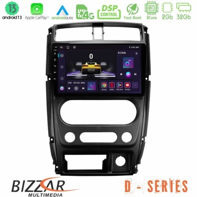 Bizzar D Series Suzuki Jimny 2007-2017 8core Android13 2+32GB Navigation Multimedia Tablet 9