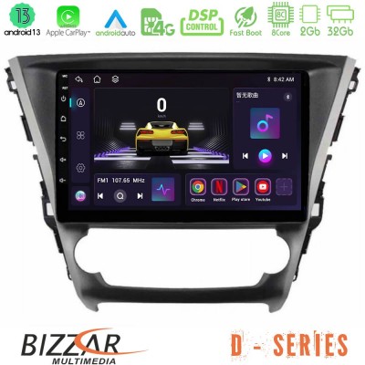 Bizzar D Series Toyota Avensis 2015-2018 8core Android13 2+32GB Navigation Multimedia Tablet 9