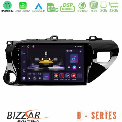 Bizzar D Series Toyota Hilux 2017-2021 8core Android13 2+32GB Navigation Multimedia Tablet 10
