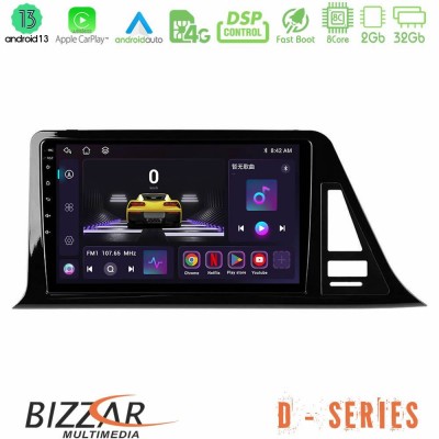 Bizzar D Series Toyota CH-R 8core Android13 2+32GB Navigation Multimedia Tablet 9