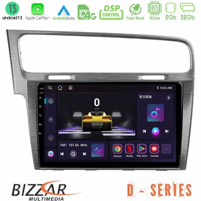 Bizzar D Series VW GOLF 7 8core Android13 2+32GB Navigation Multimedia Tablet 10