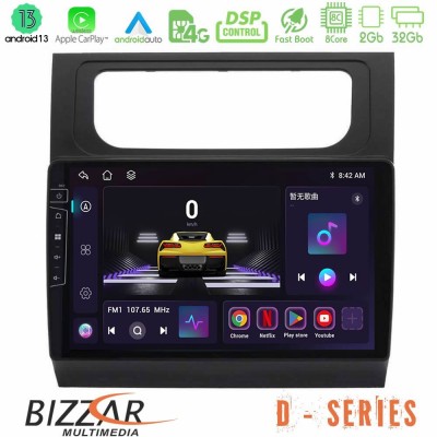 Bizzar D Series VW Touran 2011-2015 8core Android13 2+32GB Navigation Multimedia Tablet 10
