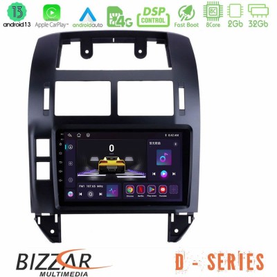 Bizzar D Series VW Polo 2002-2009 8core Android13 2+32GB Navigation Multimedia Tablet 9