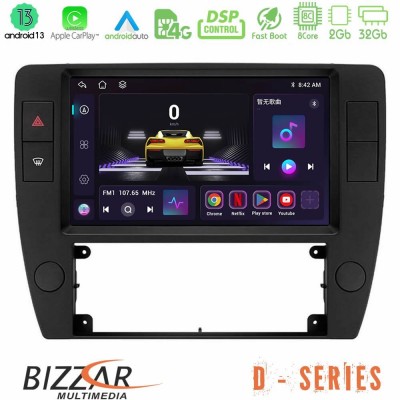 Bizzar D Series VW Passat B5 2001-2005 8core Android13 2+32GB Navigation Multimedia Tablet 9