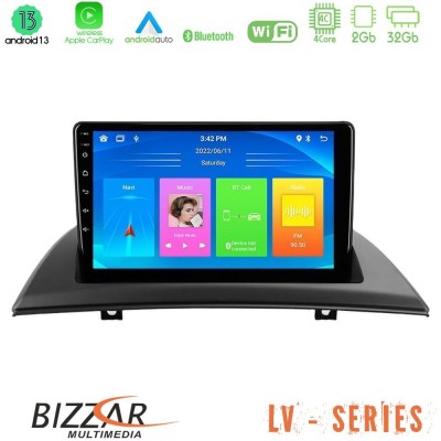 Bizzar LV Series BMW X3 E83 4Core Android 13 2+32GB Navigation Multimedia Tablet 9