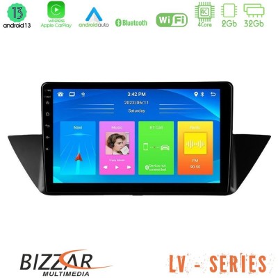 Bizzar LV Series BMW Χ1 E84 4Core Android 13 2+32GB Navigation Multimedia Tablet 10
