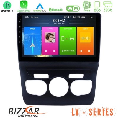 Bizzar LV Series Citroen C4L 4Core Android 13 2+32GB Navigation Multimedia Tablet 10