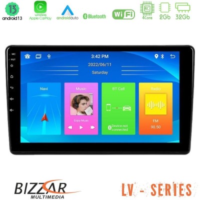 Bizzar LV Series Peugeot Partner / Citroën Berlingo 2008-2018 4Core Android 13 2+32GB Navigation Multimedia Tablet 9