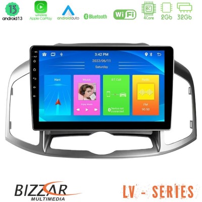 Bizzar LV Series Chevrolet Captiva 2012-2016 4Core Android 13 2+32GB Navigation Multimedia Tablet 9