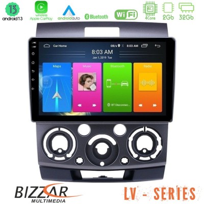 Bizzar LV Series Ford Ranger/Mazda BT50 4Core Android 13 2+32GB Navigation Multimedia Tablet 9