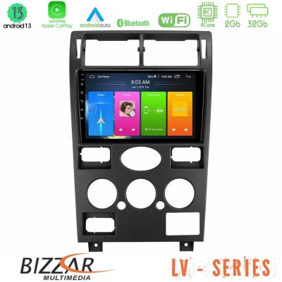 Bizzar LV Series Ford Mondeo 2001-2004 4Core Android 13 2+32GB Navigation Multimedia Tablet 9