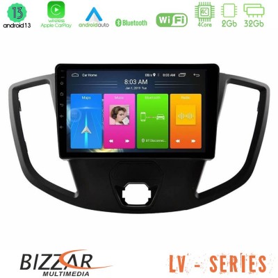 Bizzar LV Series Ford Transit 2014-> 4core Android 13 2+32GB Navigation Multimedia Tablet 9