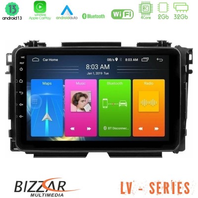 Bizzar LV Series Honda HR-V 4Core Android 13 2+32GB Navigation Multimedia Tablet 9