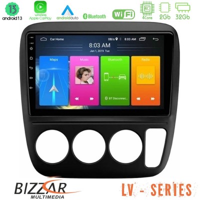 Bizzar LV Series Honda CRV 1997-2001 4Core Android 13 2+32GB Navigation Multimedia Tablet 9