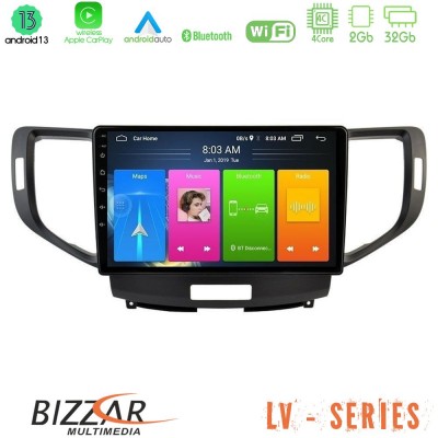 Bizzar LV Series Honda Accord 2008-2015 4Core Android 13 2+32GB Navigation Multimedia Tablet 9