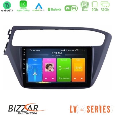 Bizzar LV Series Hyundai i20 4Core Android 13 2+32GB Navigation Multimedia Tablet 9