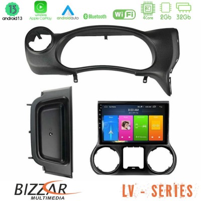 Bizzar LV Series Jeep Wrangler 2014-2017 4core Android 13 2+32GB Navigation Multimedia Tablet 9