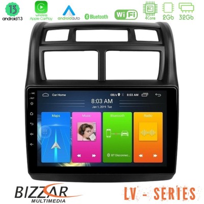 Bizzar LV Series Kia Sportage 2008-2011 4Core Android 13 2+32GB Navigation Multimedia Tablet 9