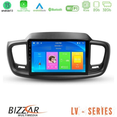 Bizzar LV Series Kia Sorento 2018-2021 4Core Android 13 2+32GB Navigation Multimedia Tablet 9