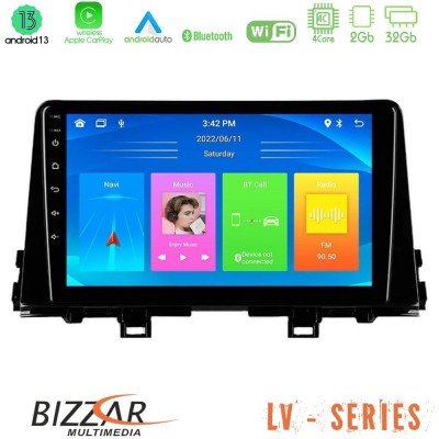 Bizzar LV Series Kia Picanto 2017-2021 4Core Android 13 2+32GB Navigation Multimedia Tablet 9