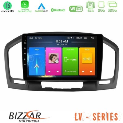 Bizzar LV Series Opel Insignia 2008-2013 4core Android 13 2+32GB Navigation Multimedia Tablet 9