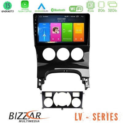 Bizzar LV Series Peugeot 3008 AUTO A/C 4Core Android 13 2+32GB Navigation Multimedia Tablet 9