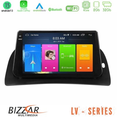 Bizzar LV Series Renault Kangoo 2015-2018 4Core Android 13 2+32GB Navigation Multimedia Tablet 9