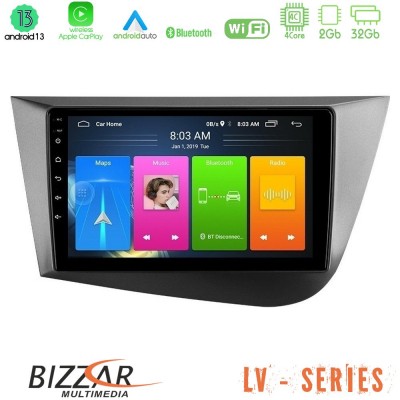 Bizzar LV Series Seat Leon 4Core Android 13 2+32GB Navigation Multimedia Tablet 9