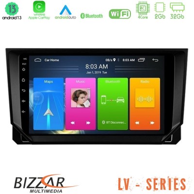 Bizzar LV Series Seat Arona/Ibiza 4Core Android 13 2+32GB Navigation Multimedia Tablet 9