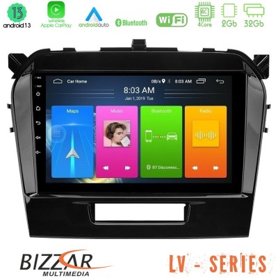 Bizzar LV Series Suzuki Vitara 2015-2021 4Core Android 13 2+32GB Navigation Multimedia Tablet 9