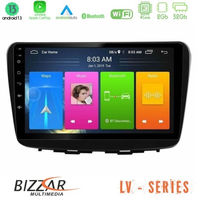 Bizzar LV Series Suzuki Baleno 2016-2021 4core Android 13 2+32GB Navigation Multimedia Tablet 9