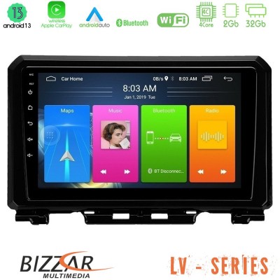 Bizzar LV Series Suzuki Jimny 2018-2022 4Core Android 13 2+32GB Navigation Multimedia Tablet 9