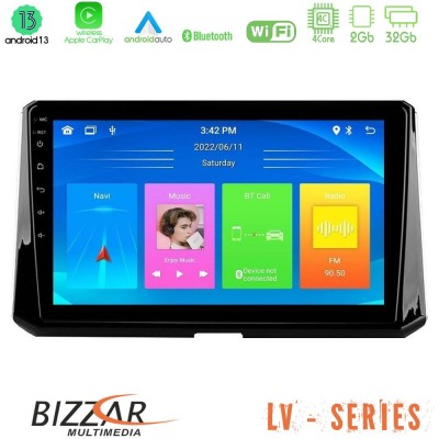 Bizzar LV Series Toyota Corolla 2019-2022 4Core Android 13 2+32GB Navigation Multimedia Tablet 9