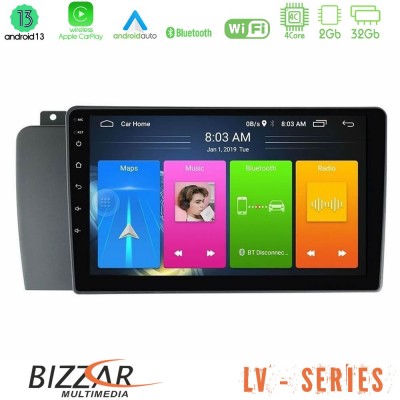 Bizzar LV Series Volvo S60 2004-2009 4core Android 13 2+32GB Navigation Multimedia Tablet 9