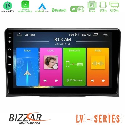 Bizzar LV Series VW Transporter 2003-2015 4Core Android 13 2+32GB Navigation Multimedia Tablet 9