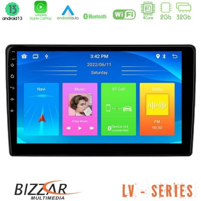 Bizzar LV Series VW Group 4Core Android 13 2+32GB Navigation Multimedia Tablet 10