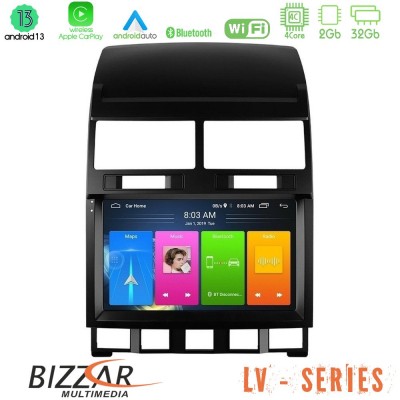 Bizzar LV Series VW Touareg 2002 – 2010 4Core Android 13 2+32GB Navigation Multimedia Tablet 9
