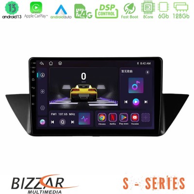 Bizzar S Series BMW Χ1 E84 8Core Android13 6+128GB Navigation Multimedia Tablet 10