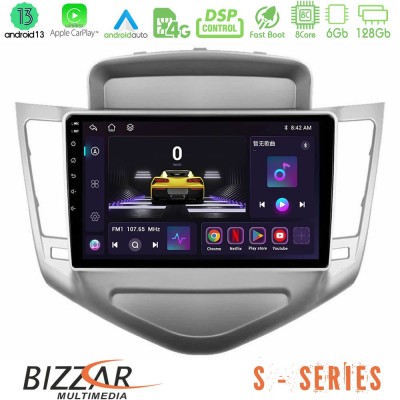 Bizzar S Series Chevrolet Cruze 2009-2012 8core Android13 6+128GB Navigation Multimedia Tablet 9