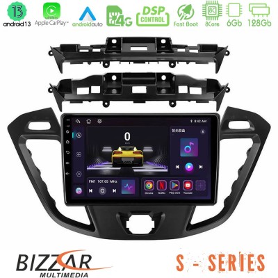 Bizzar S Series Ford Transit Custom/Tourneo Custom 8core Android13 6+128GB Navigation Multimedia Tablet 9