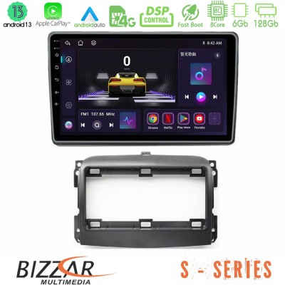 Bizzar S Series Fiat 500L 8core Android13 6+128GB Navigation Multimedia Tablet 10