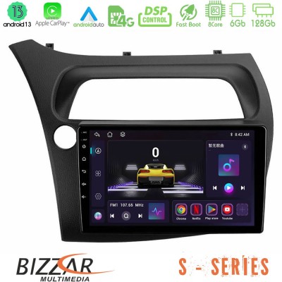 Bizzar S Series Honda Civic 8core Android13 6+128GB Navigation Multimedia Tablet 9