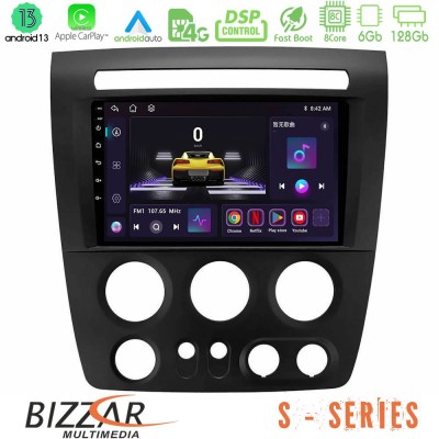 Bizzar S Series Hummer H3 2005-2009 8core Android13 6+128GB Navigation Multimedia Tablet 9