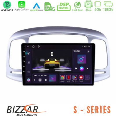 Bizzar S Series Hyundai Accent 2006-2011 8core Android13 6+128GB Navigation Multimedia Tablet 9