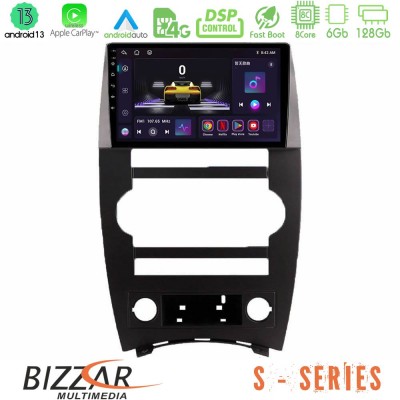 Bizzar S Series Jeep Commander 2007-2008 8core Android13 6+128GB Navigation Multimedia Tablet 9