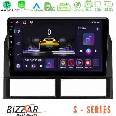Bizzar S Series Jeep Grand Cherokee 1999-2004 8core Android13 6+128GB Navigation Multimedia Tablet 9