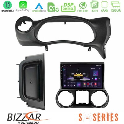 Bizzar S Series Jeep Wrangler 2014-2017 8Core Android13 6+128GB Navigation Multimedia Tablet 9