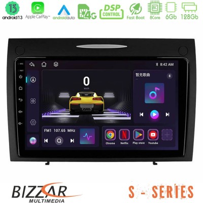 Bizzar S Series Mercedes SLK Class 8core Android13 6+128GB Navigation Multimedia Tablet 9