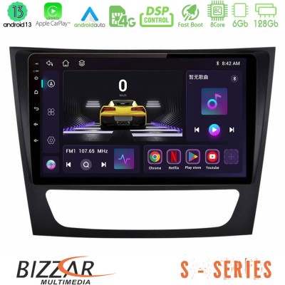 Bizzar S Series Mercedes E Class / CLS Class 8core Android13 6+128GB Navigation Multimedia Tablet 9