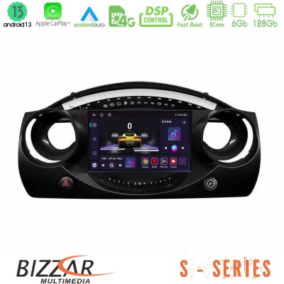 Bizzar S Series Mini Cooper R50 8Core Android13 6+128GB Navigation Multimedia Tablet 9